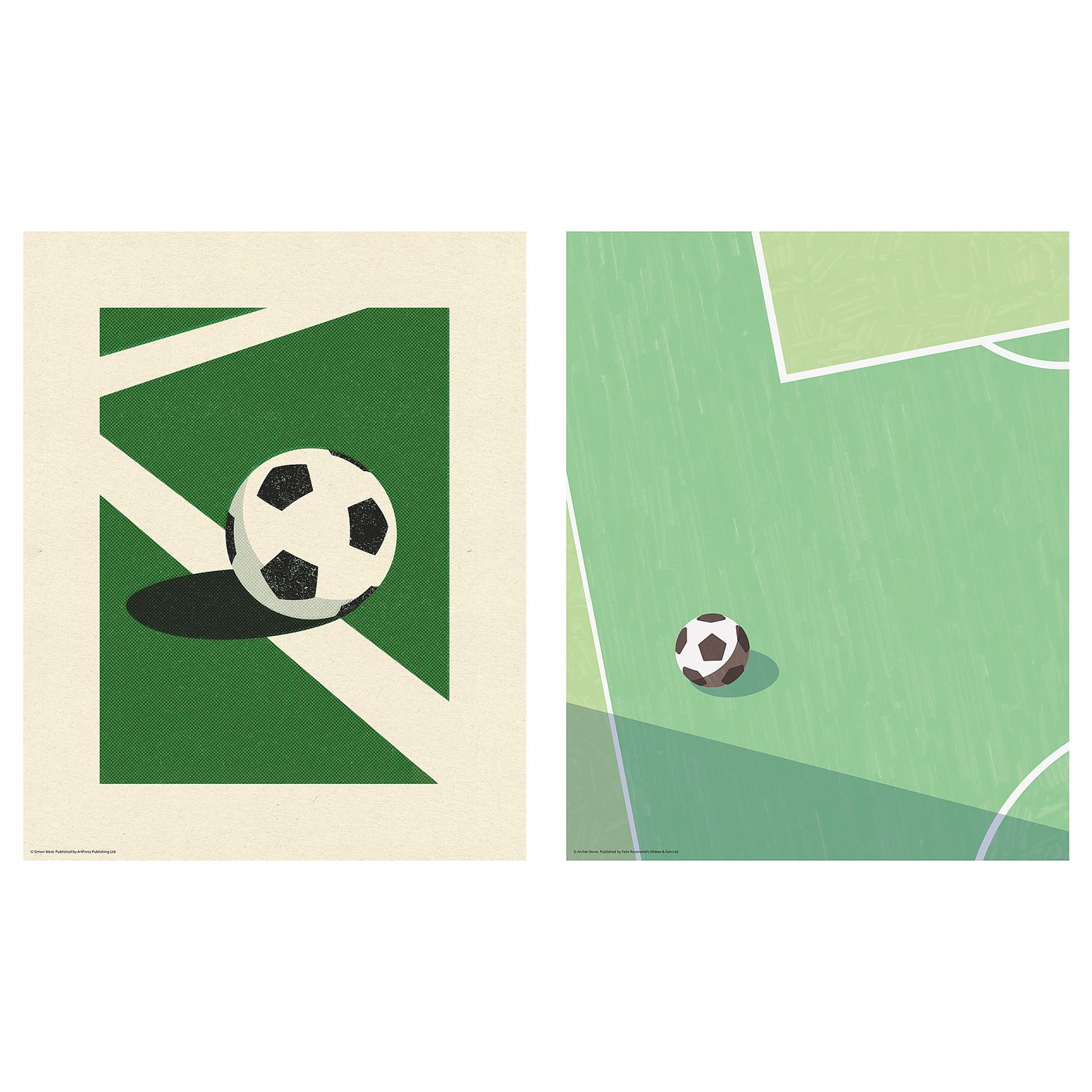 BILD Affiche, partie de football, 8x10 "