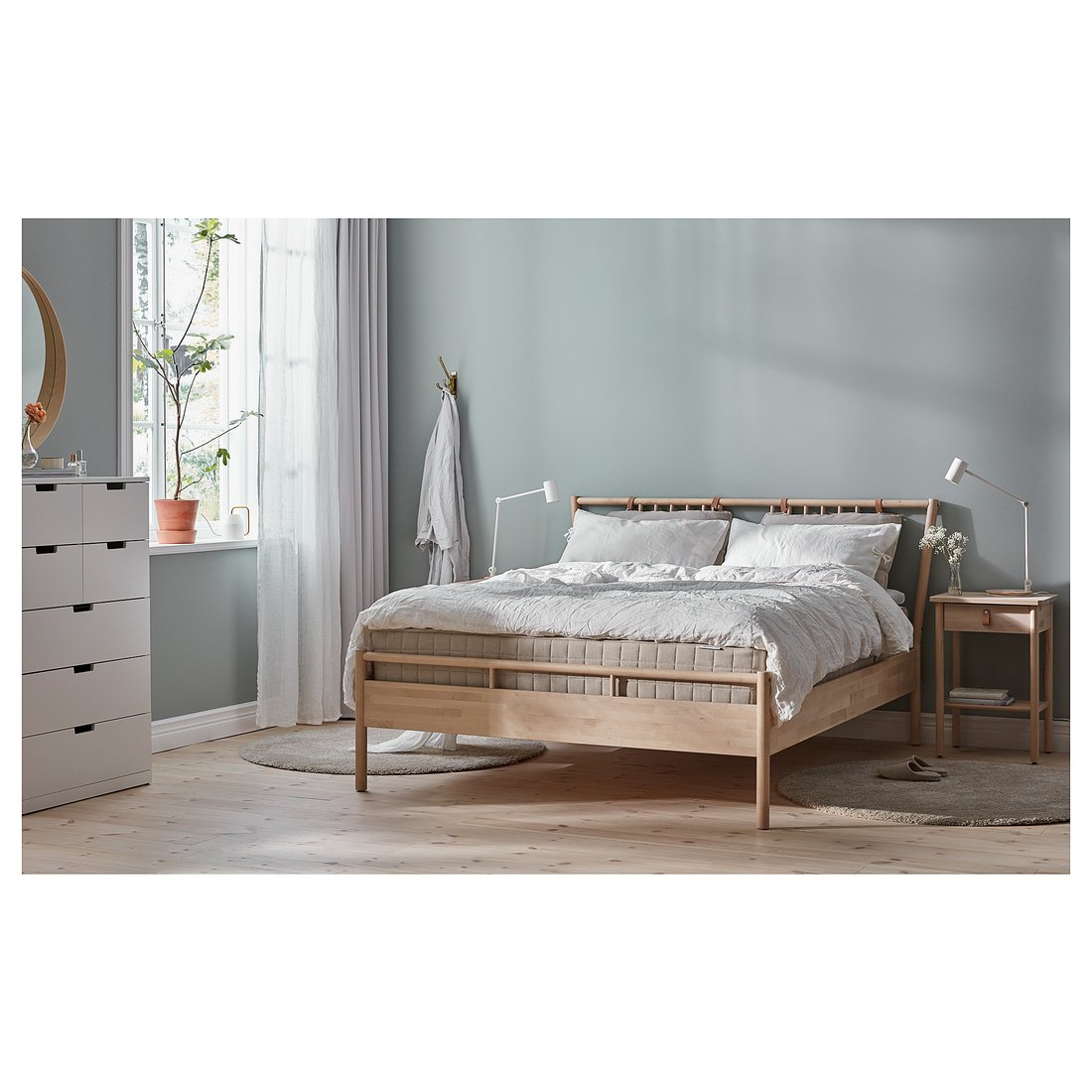 BJÖRKSNÄS Structure de lit bouleau IKEA