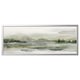 BJÖRKSTA Reproduction encadrée, nature verdoyante/couleur aluminium, 55x22 "