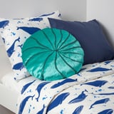 BLÅVINGAD Coussin, en forme de corail/turquoise