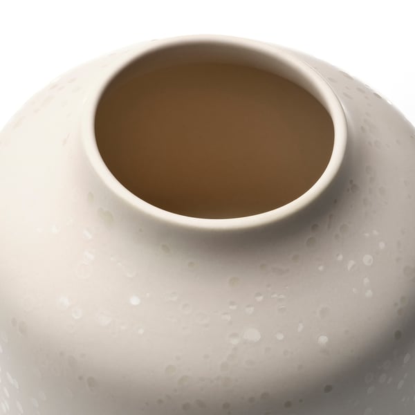 BLODBJÖRK Vase, beige, 6 ¼ "