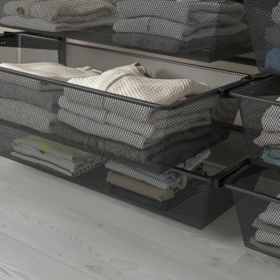 BOAXEL Corbeille en filet, anthracite, 31 1/2x15 3/4x5 7/8 "