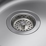 BOHOLMEN Évier à encastrer, 1 bac, acier inox, 17 3/4 "