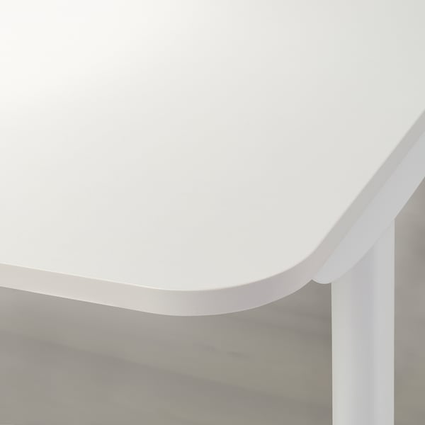 BOLLSIDAN Bureau assis/debout, électrique/blanc, 47 1/4x27 1/2 "