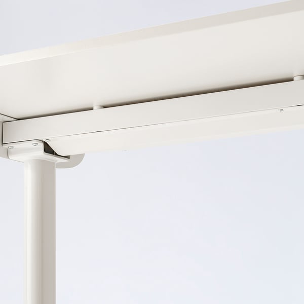 BOLLSIDAN Bureau assis/debout, électrique/blanc, 47 1/4x27 1/2 "
