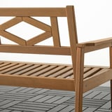 BONDHOLMEN Causeuse, extérieur, brun, 54 3/4x31 7/8x28 3/4 "