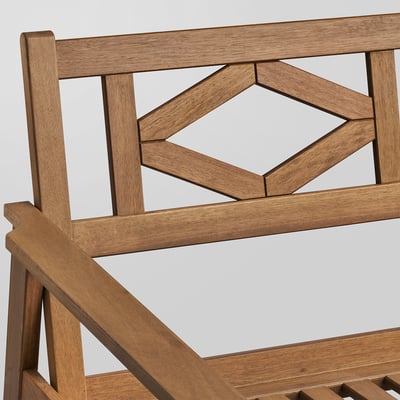 BONDHOLMEN Causeuse, extérieur, brun, 54 3/4x31 7/8x28 3/4 "