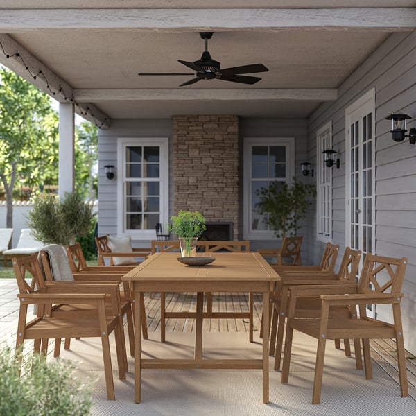 BONDHOLMEN Table+6 chaises accoud, extérieur, brun