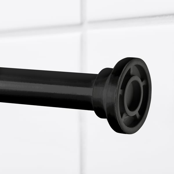 BOTAREN Tringle à rideau de douche, noir, 47-79 "