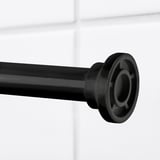 BOTAREN Tringle à rideau de douche, noir, 47-79 "