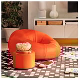 BRÄNNBOLL Fauteuil de jeu gonflable, orange vif