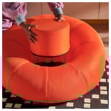 BRÄNNBOLL Fauteuil de jeu gonflable, orange vif