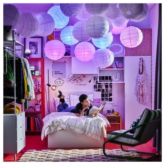 BREDVECKLARE housse de couette et taie(s), blanc bleu/carreaux, 2 places/grand2 places IKEA CA