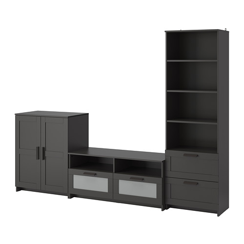 meuble t�l� ikea noir