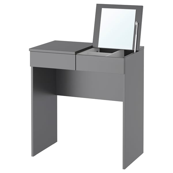 BRIMNES Coiffeuse, gris, 27 1/2x16 1/2 "