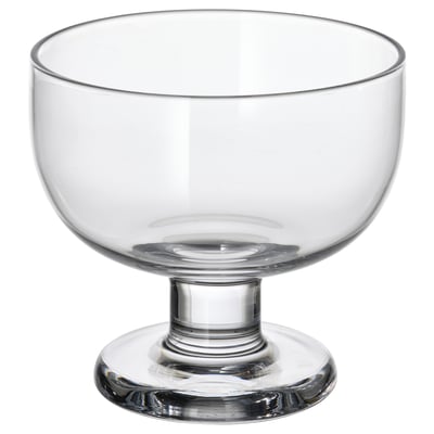 BRÖGGAN Coupe à dessert, verre clair, 4 "