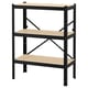 BROR Étagère, noir/bois, 33 1/2x15 3/4x43 1/4 "
