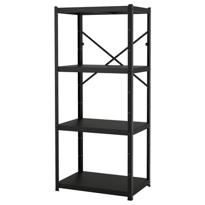 BROR Étagère, noir, 33 1/2x21 5/8x74 3/4 "