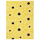 BUSKOPUNTIA Tissu précoupé, jaune noir/blanc/motif à pois, 59x118 "