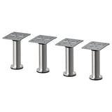 CAPITA Pied, acier inox, 4 1/2 "