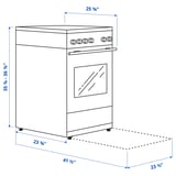 CIRKULERA Cuisinière à surface vitrocéramique, acier inox
