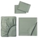 DVALA Ensemble draps, gris-vert, 2 places