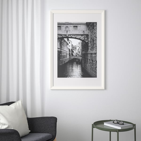 EDSBRUK Cadre, blanc, 24x35 ¾ "