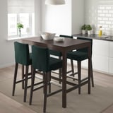 EKEDALEN Table haute, brun foncé, 47 1/4x31 1/2x41 3/8 "