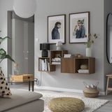 EKET Agencement rangement mural, noyer, 55 1/8x13 3/4x20 7/8 "