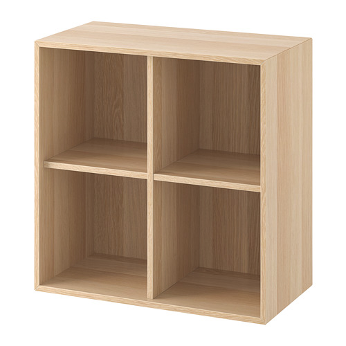 Eket étagère Murale à 4 Compartiments Effet Chêne Blanchi Ikea