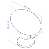 ENERYDA Boutons, noir, 1 3/8 "