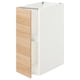 ENHET Arm inf av tabl/pte, blanc/eff chêne, 12x24 3/4x30 1/8 "