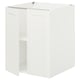 ENHET Arm inf av tabl/ptes, blanc/blanc cadre, 24x24 3/4x30 "