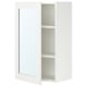 ENHET Armoire à pharmacie 1 porte, blanc/blanc cadre, 18x12 3/4x30 "