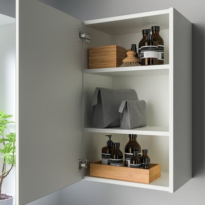 ENHET Armoire à pharmacie 1 porte, blanc, 18x12 3/4x30 "