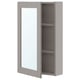 ENHET Armoire à pharmacie 1 porte, gris/gris cadre, 18x6 3/4x30 "