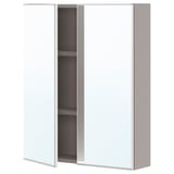 ENHET Armoire à pharmacie 2 portes, gris, 24x6 3/4x30 "