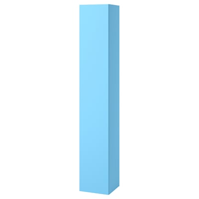 ENHET Armoire haute 1 porte, bleu clair, 12x12 5/8x72 "