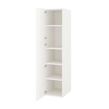 ENHET Armoire haute 2 portes, blanc, 18x24 3/4x80 "