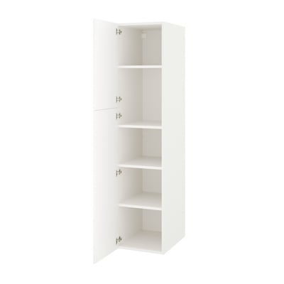 ENHET Armoire haute 2 portes, blanc, 18x24 3/4x80 "