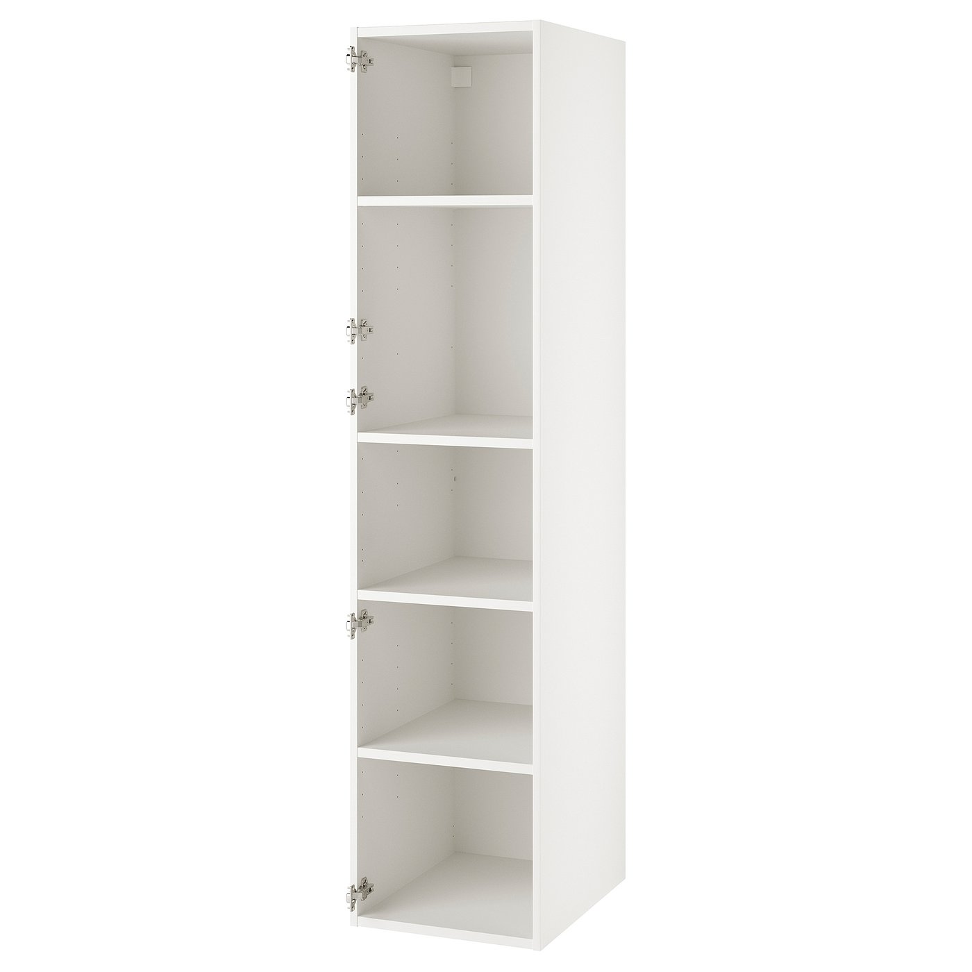 ENHET armoire haute avec 4 tablettes, blanc, 45.7x60.9x203.2 cm