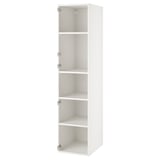 ENHET Armoire haute avec 4 tablettes, blanc, 18x24x80 "