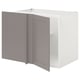 Option : ENHET Armoire inf d'angle+tablette/porte, blanc/gris cadre
