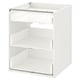 Option : ENHET Armoire inférieure avec 3 tiroirs, blanc, 24x24x30 "