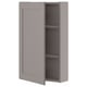 Option : ENHET Armoire murale 1 porte, gris/gris cadre, 18x6 3/4x30 "