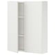 ENHET Armoire murale 2 portes, blanc, 24x6 3/4x30 "