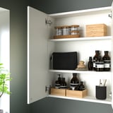 ENHET Armoire murale 2 portes, blanc, 24x6 3/4x30 "