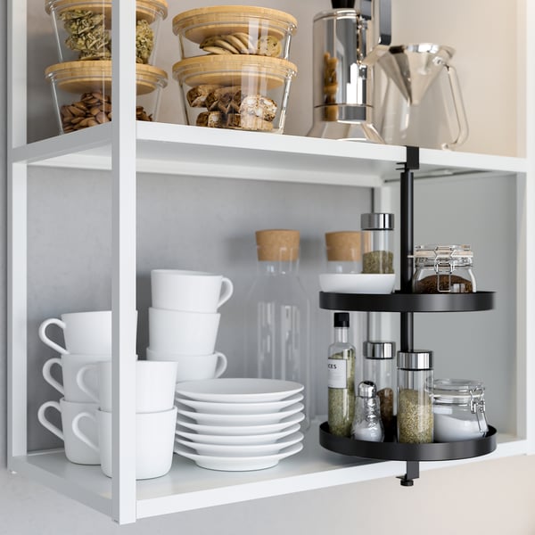 ENHET Cuisine, blanc, 85x25 5/8x84 1/2 "