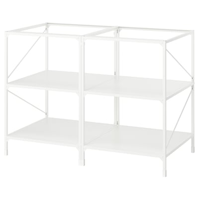 ENHET Étagère îlot cuisine, blanc, 24 "