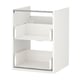 ENHET Meuble pour lavabo, 2 tiroirs, blanc, 18x18x24 "